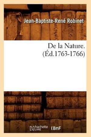 de La Nature. (Ed.1763-1766) de Jean Baptiste Rene Robinet