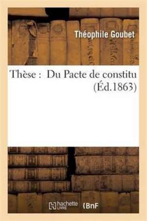 Thèse de Goubet