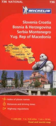 Michelin Slovenia, Croatia, Bosina & Herzegovina, Serbia, Montenegro, Yugoslavic Republic of Macedonia de Michelin Travel Publications