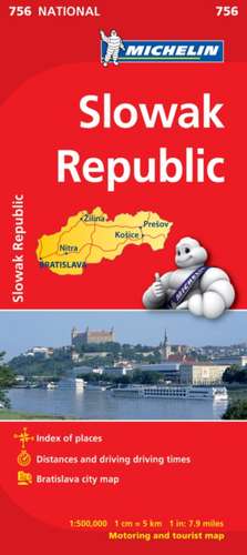 Slovak Republic - Michelin National Map 756 de Michelin