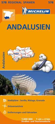 Michelin Regionalkarte Andalusien 1 : 400 000