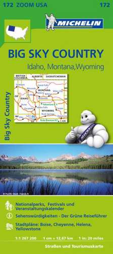 Michelin Zoomkarte Big Sky Countries 1 : 1.267.200