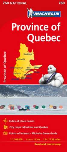 Michelin Quebec Map 760 de Michelin Travel & Lifestyle