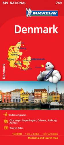 Denmark - Michelin National Map 749 de Michelin