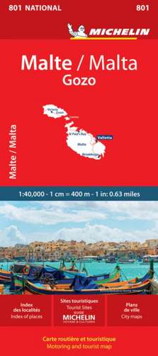 Michelin Malta Map 801 de Michelin