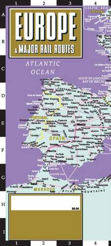 Streetwise Europe & Major Rail Routes Laminated Map de Michelin