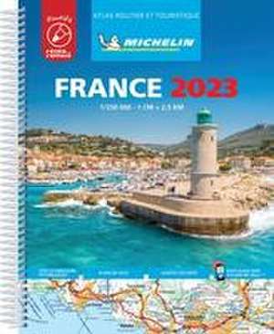 France 2023 -Tourist & Motoring Atlas A4 Laminated Spiral de Michelin