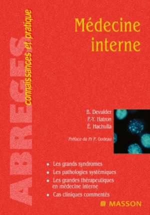 Médecine interne de Bernard Devulder