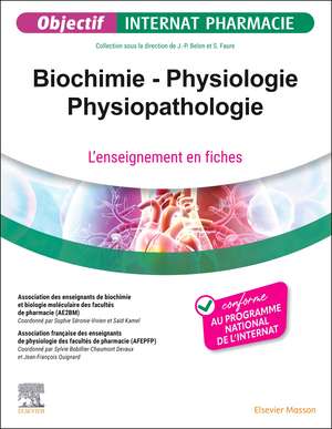 Biochimie - Physiologie - Physiopathologie: L'enseignement en fiches de Association Française des Enseignants de