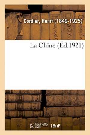 La Chine de Henri Cordier