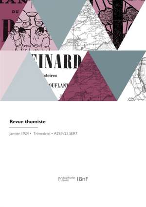 Revue Thomiste de Collectif