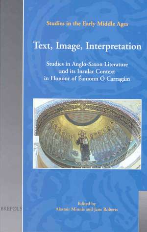 Text, Image, Interpretation: Studies in Anglo-Saxon Literature and Its Insular Context in Honour of Amonn O Carragin de Alastair Minnis