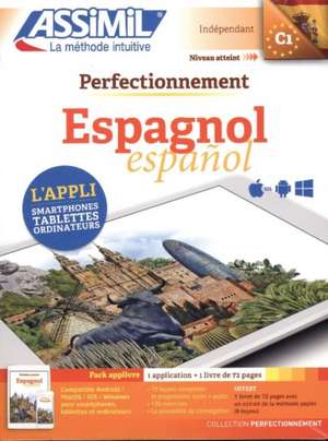 Espagnol C1 - Pack applivre : 1 application + 1 livre de 72 pages de David Tarradas Agea