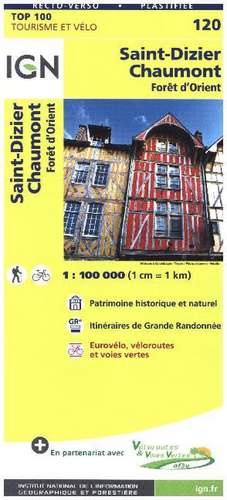 IGN 1 : 100 000 Saint-Dizier - Chaumont