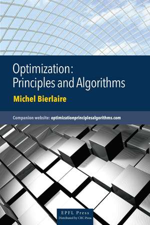 Optimization: Principles and Algorithms de Michel Bierlaire