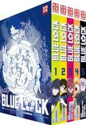 Blue Lock - Band 1-5 im Sammelschuber de Yusuke Nomura