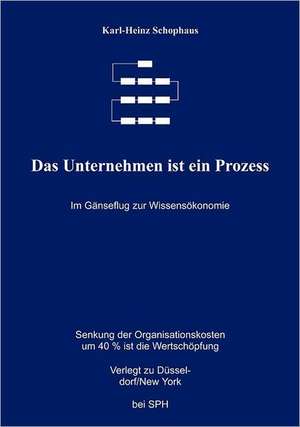 Das Unternehmen ist ein Prozeß de Karl Heinz Schophaus