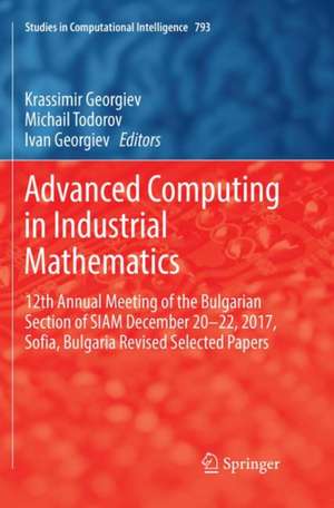 Advanced Computing in Industrial Mathematics: 12th Annual Meeting of the Bulgarian Section of SIAM December 20-22, 2017, Sofia, Bulgaria Revised Selected Papers de Krassimir Georgiev