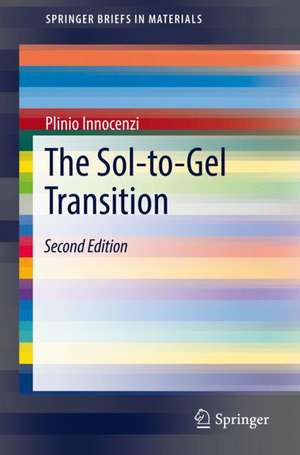 The Sol-to-Gel Transition de Plinio Innocenzi