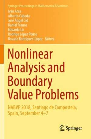 Nonlinear Analysis and Boundary Value Problems: NABVP 2018, Santiago de Compostela, Spain, September 4-7 de Iván Area