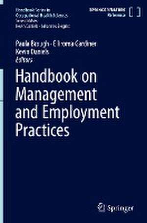 Handbook on Management and Employment Practices de Paula Brough