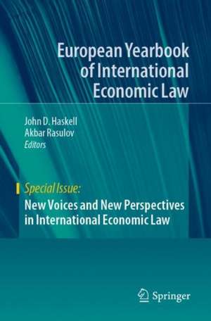 New Voices and New Perspectives in International Economic Law de John D. Haskell