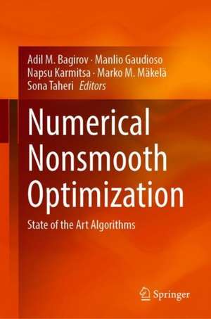 Numerical Nonsmooth Optimization: State of the Art Algorithms de Adil M. Bagirov