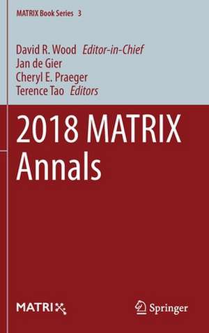 2018 MATRIX Annals de David R. Wood