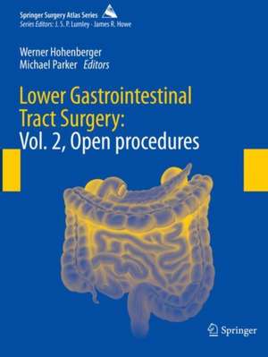 Lower Gastrointestinal Tract Surgery: Vol. 2, Open procedures de Werner Hohenberger