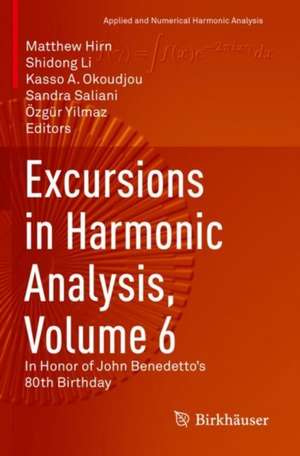 Excursions in Harmonic Analysis, Volume 6: In Honor of John Benedetto’s 80th Birthday de Matthew Hirn