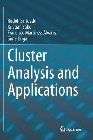 Cluster Analysis and Applications de Rudolf Scitovski