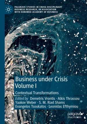 Business Under Crisis Volume I: Contextual Transformations de Demetris Vrontis