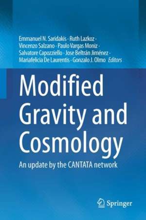 Modified Gravity and Cosmology: An Update by the CANTATA Network de Emmanuel N. Saridakis