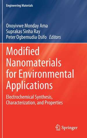 Modified Nanomaterials for Environmental Applications: Electrochemical Synthesis, Characterization, and Properties de Onoyivwe Monday Ama