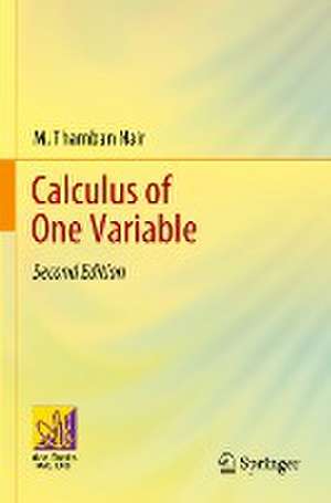 Calculus of One Variable de M. Thamban Nair