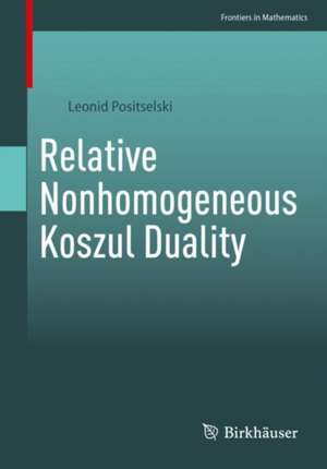 Relative Nonhomogeneous Koszul Duality de Leonid Positselski