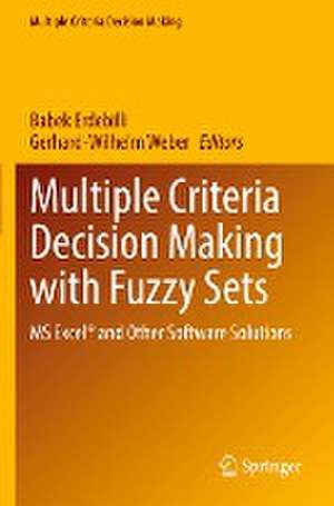 Multiple Criteria Decision Making with Fuzzy Sets: MS Excel® and Other Software Solutions de Babek Erdebilli