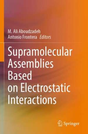 Supramolecular Assemblies Based on Electrostatic Interactions de M. Ali Aboudzadeh