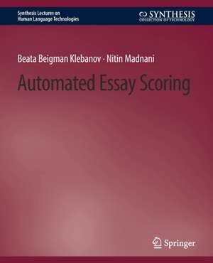 Automated Essay Scoring de Beata Beigman Klebanov