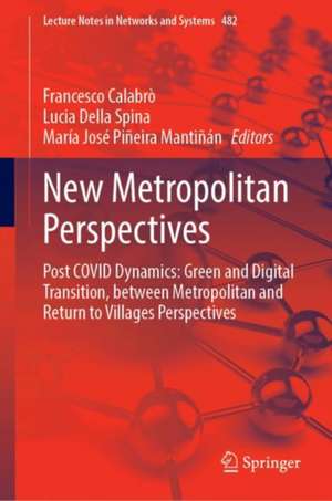 New Metropolitan Perspectives: Post COVID Dynamics: Green and Digital Transition, between Metropolitan and Return to Villages Perspectives de Francesco Calabrò