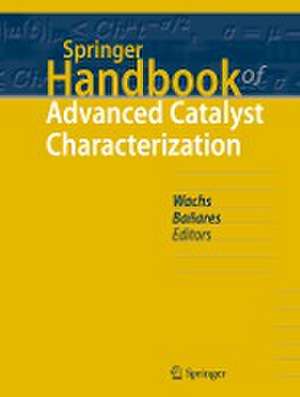 Springer Handbook of Advanced Catalyst Characterization de Israel E. Wachs