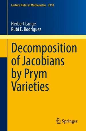 Decomposition of Jacobians by Prym Varieties de Herbert Lange