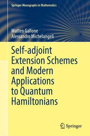 Self-Adjoint Extension Schemes and Modern Applications to Quantum Hamiltonians de Matteo Gallone