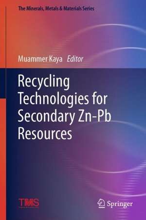 Recycling Technologies for Secondary Zn-Pb Resources de Muammer Kaya