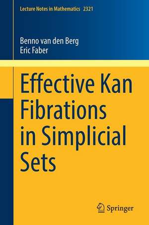 Effective Kan Fibrations in Simplicial Sets de Benno van den Berg