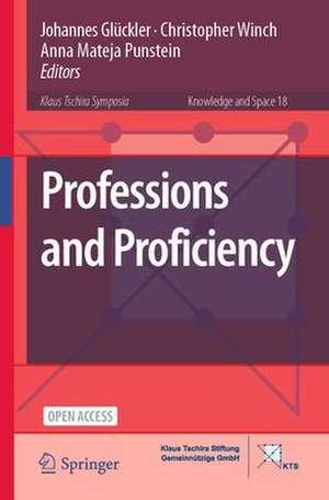 Professions and Proficiency de Johannes Glückler