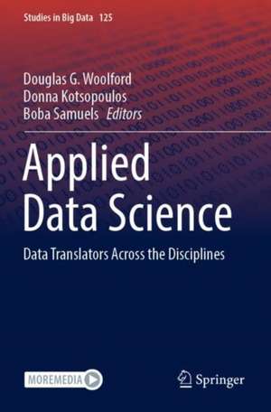 Applied Data Science de Douglas G. Woolford
