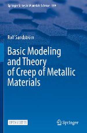 Basic Modeling and Theory of Creep of Metallic Materials de Rolf Sandström