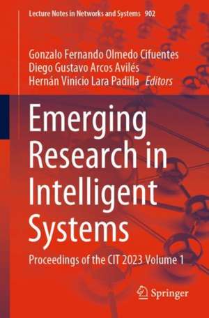 Emerging Research in Intelligent Systems de Gonzalo Fernando Olmedo Cifuentes