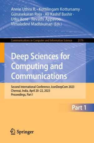 Deep Sciences for Computing and Communications de Annie Uthra R.